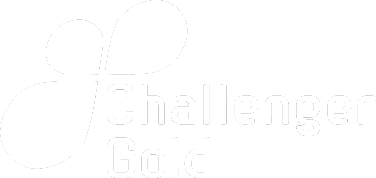 Challenger Gold Limited Logo, reverse in white